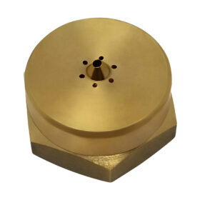 1" Unibody Swirl Brass Nozzle without O-ring - G100FUSSTEEL-NOR